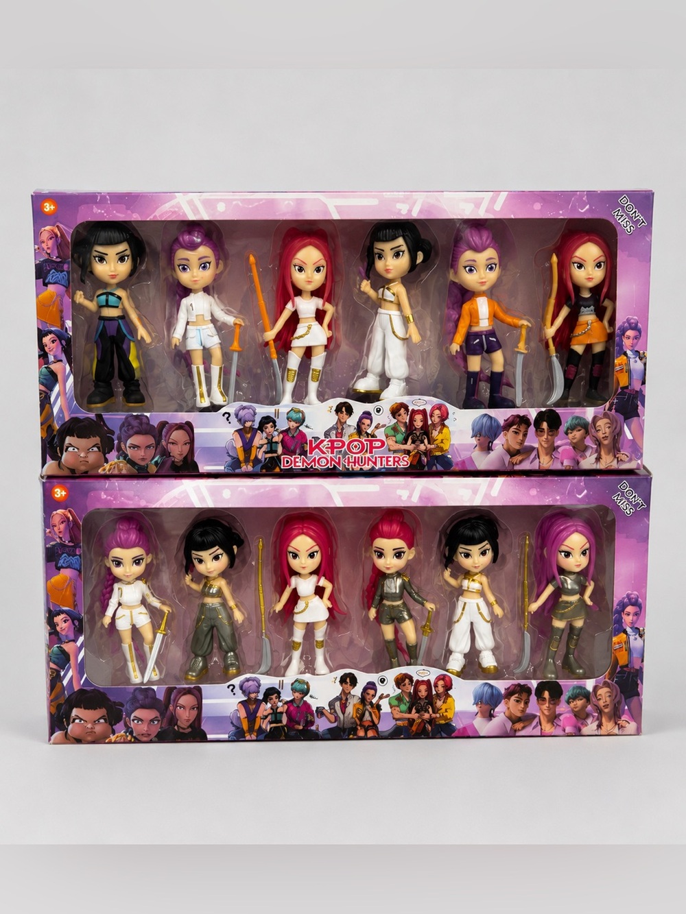 KPOP Demon Hunters Figure Set 2-Pack – 12 Collectible Figures (2 Sealed 6-Packs)